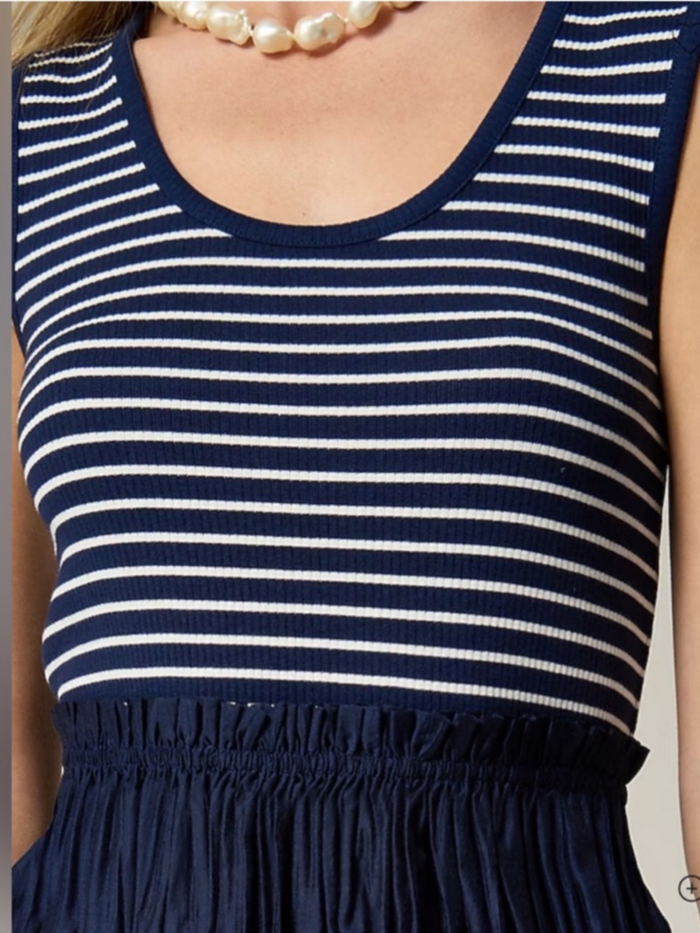 J.Crew Gathered Waist Mixy Dress Ribbed Knit Top Crinkly Sheer Skirt Lined MED - Picture 4 of 16